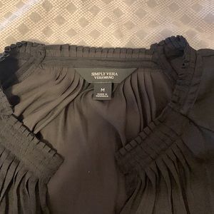 Vera Wang Black Silk Shirt